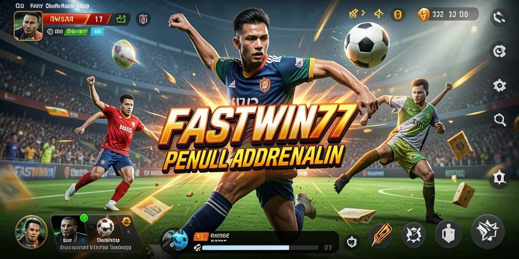 Screenshot gameplay FASTWIN77 menunjukkan aksi olahraga yang mendebarkan.