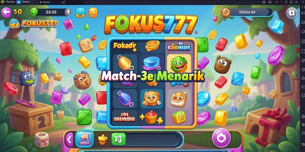 Tampilan gameplay FOKUS777 yang penuh warna dan menarik.