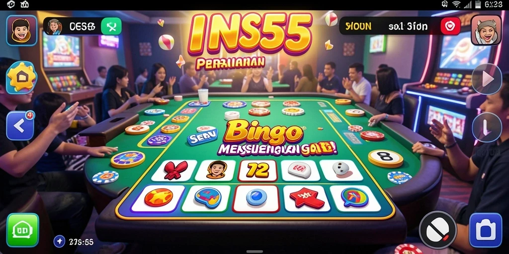 Tampilan gameplay seru di INS55 dengan suasana Bingo yang menegangkan.