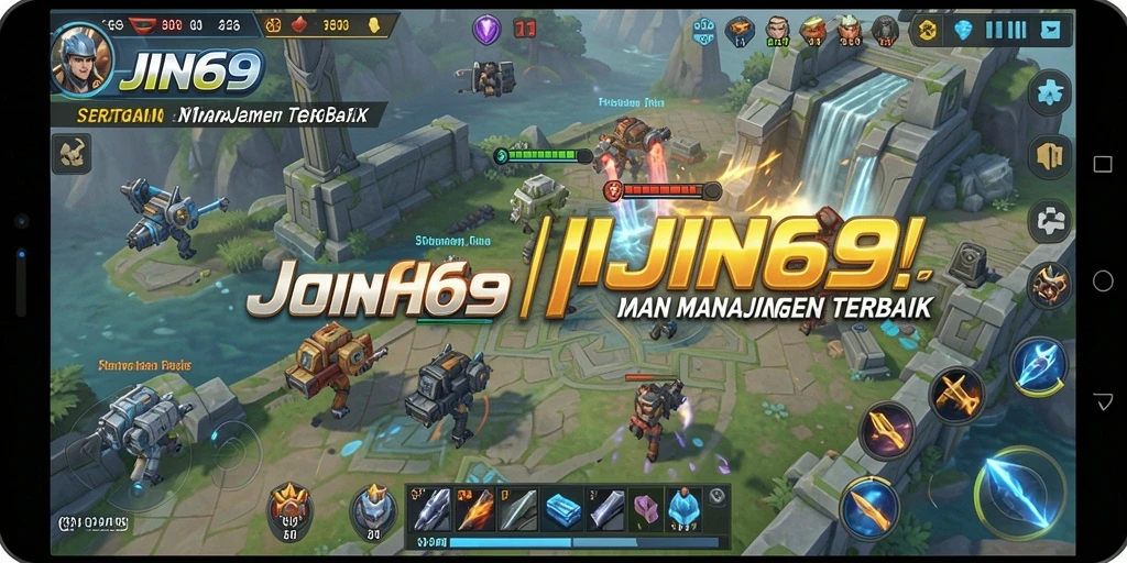 Screenshot gameplay JIN69 menampilkan aksi pertempuran yang mendebarkan dan strategi yang cermat.