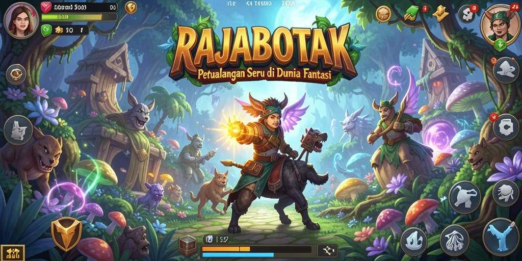 Tampilan gameplay RAJABOTAK yang penuh petualangan dan tantangan.