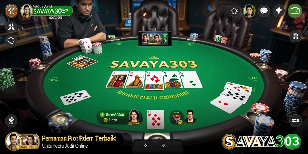 Screenshot gameplay SAVAYA303 yang menampilkan keseruan permainan Poker.