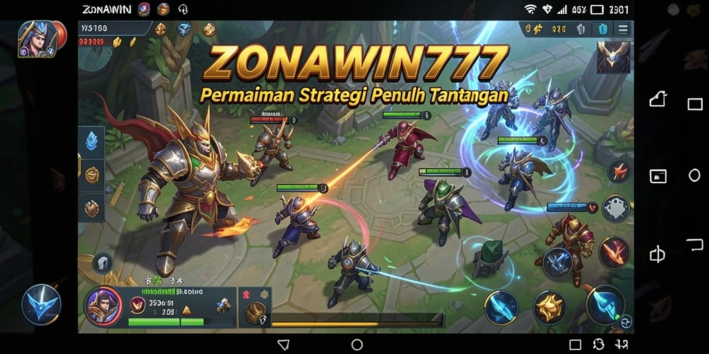 Tampilan gameplay ZONAWIN777 yang mendebarkan dan strategis.